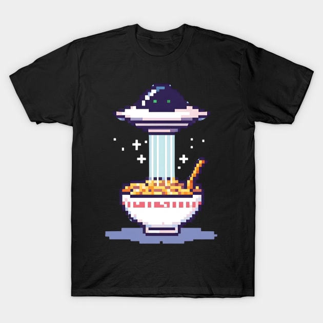 funny ramen noodles T-Shirt by vaporgraphic